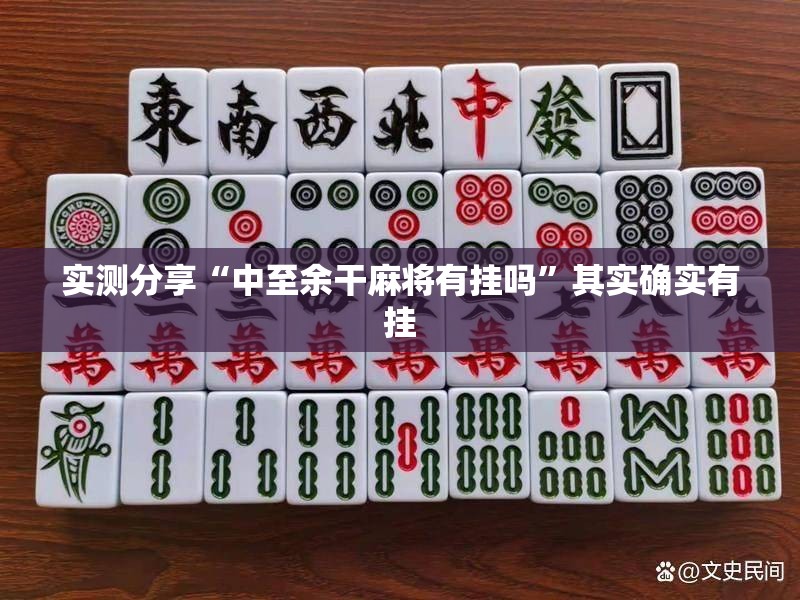 实测分享“中至余干麻将有挂吗”其实确实有挂