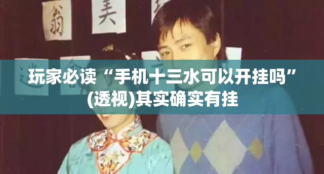 玩家必读“手机十三水可以开挂吗”(透视)其实确实有挂