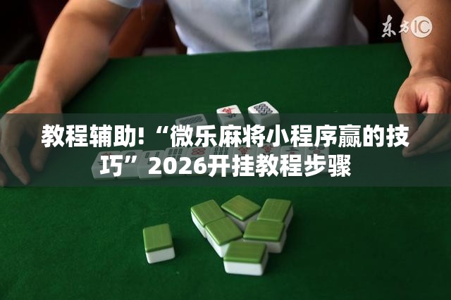教程辅助!“微乐麻将小程序赢的技巧	”2026开挂教程步骤