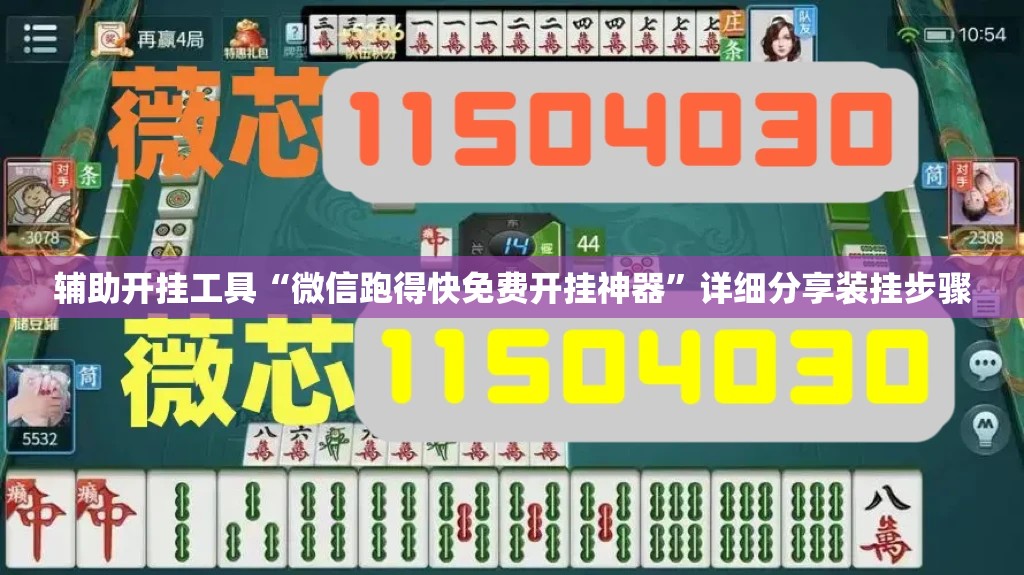 辅助开挂工具“微信跑得快免费开挂神器	”详细分享装挂步骤