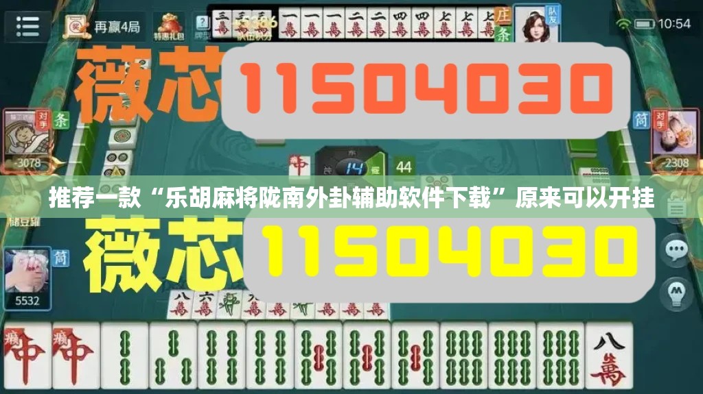 推荐一款“乐胡麻将陇南外卦辅助软件下载	”原来可以开挂