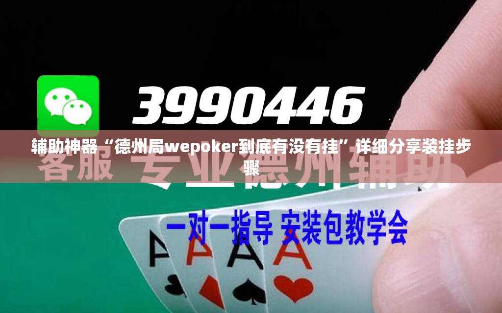 辅助神器“德州局wepoker到底有没有挂”详细分享装挂步骤