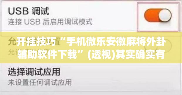 开挂技巧“手机微乐安徽麻将外卦辅助软件下载”(透视)其实确实有挂