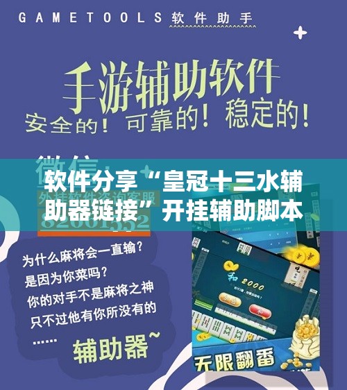 软件分享“皇冠十三水辅助器链接	”开挂辅助脚本+详细开挂安装教程