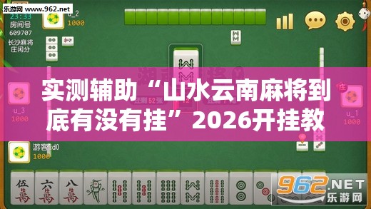 实测辅助“山水云南麻将到底有没有挂”2026开挂教程步骤