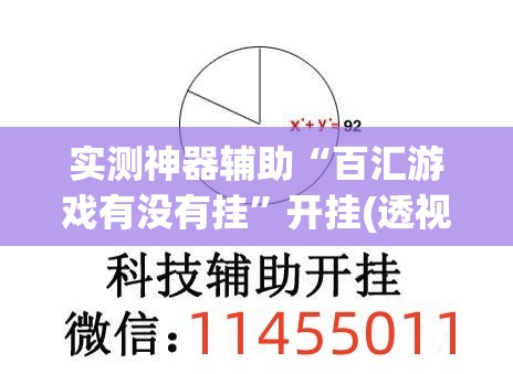 实测神器辅助“百汇游戏有没有挂”开挂(透视)辅助神器