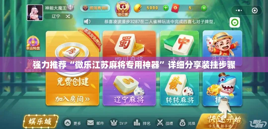 强力推荐“微乐江苏麻将专用神器”详细分享装挂步骤