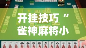 开挂技巧“雀神麻将小程序免费开挂器	”细辅助教程分享