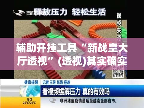 辅助开挂工具“新战皇大厅透视”(透视)其实确实有挂