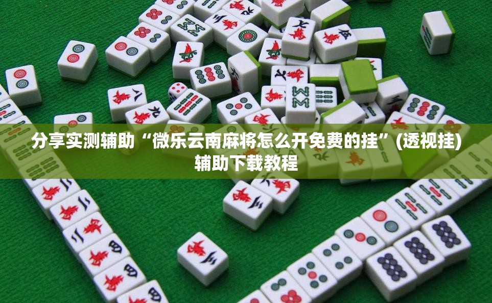 分享实测辅助“微乐云南麻将怎么开免费的挂”(透视挂)辅助下载教程